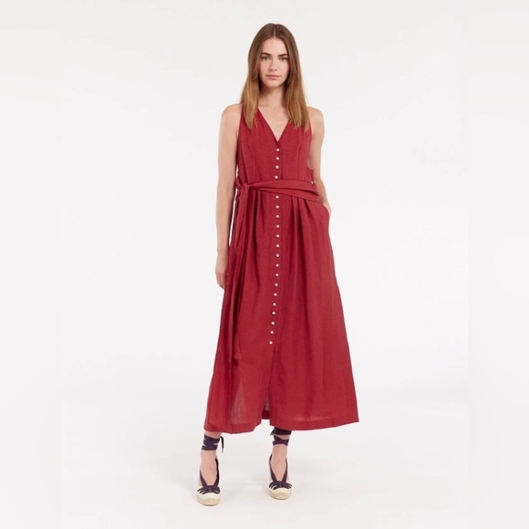 Ines de La Fressange Amber Dress in Raspberry EU 36 - Picture 1 of 16
